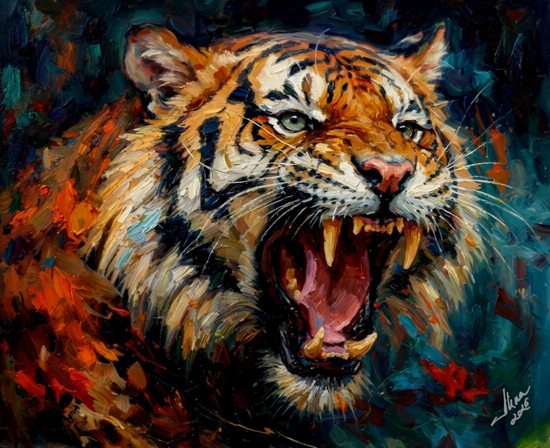 ArteDiAlina.com painting: Born to be Wild ..